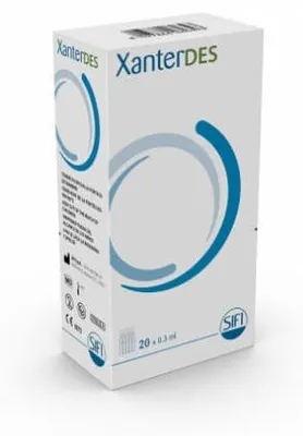 Imagen del producto de XANTERDES, solución oftálmica, 20 viales monodosis de 0,3 ml