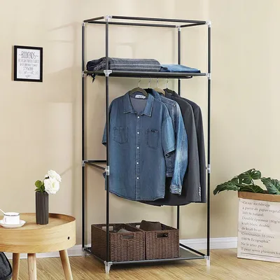 Produktbild von SONGMICS Kleiderschrank Stoffschrank mit Kleiderstange