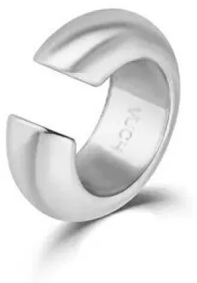 Image de Bague d'oreille en acier argenté Mirn, design unique