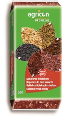 Produktbild von Agricon Hackschnitzel Garten rot 50 L