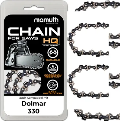 Image de 2x chaîne de tronçonneuse 40cm 1,1mm 3,8" 57TG pour Dolmar 330