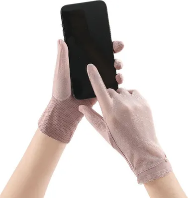Produktbild von INF Letní tenké rukavice pro jízdu autem, na kole a ochranu proti slunci Růžový