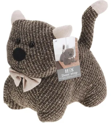 Produktbild von H&S Collection Turstopper 1 Kilo - Katze/Kater - braun - 17 x 14