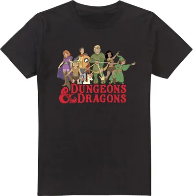 Obrázok produktu pre Dungeons & Dragons - Tričko "Line Up" pre mužov TV2225 (M) (Čierna)