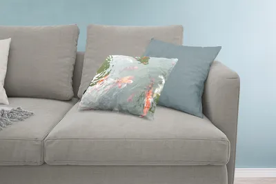 Produktbild von MuchoWow® Zierkissen Sofakissen Wohnzimmer Dekokissen 60x40 cm Eine Gruppe von Koi-Karpfen in einem Teich - Kopfkissen - Polster mit Foto