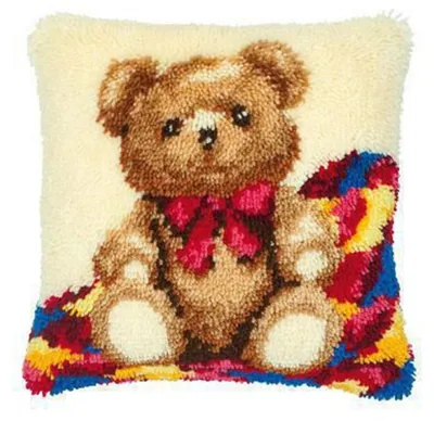 Produktbild von Auslaufmodell Vervaco Knüpfkissen "Teddy"