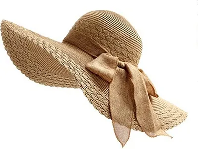 Produktbild von Damen Strohhut Mode Sonnenhut Faltbar Brimmed Bowknot Beach Sunblind Sommerhut Hut