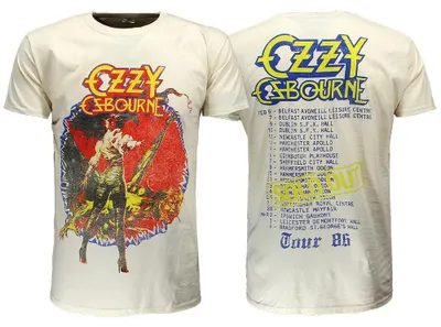Zdjęcie produktu dla Koszulka Ozzy Osbourne Ultimate Sin Tour 1986 | Oficjalny gadżet  – rozmiar L