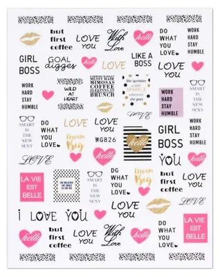 Produktbild von Cupio Nail Art Tattoo Love WG826