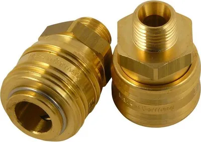 Produktbild von 1 x Druckluft Schnellkupplung 1/4 Zoll Außengewinde / Druckluftkupplung Fitting