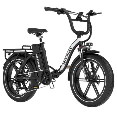 Produktbild von HITWAY BK6SPRO E Bike,Elektrofahrrad Faltbares,All-Terrain E-Bike mit 20 *4,0 Zoll Fat Reifen,48V 18Ah Akku,250W Motor 25 km/h 7-Gang, 60-140 km