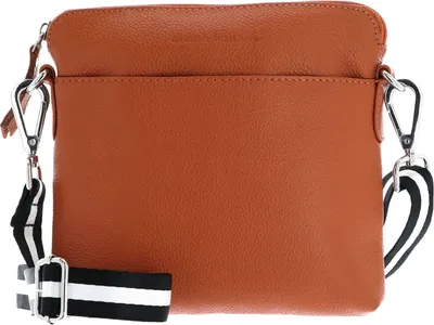 Produktbild von bruno banani Leder Schultertasche Umhängetasche Crossbody Bag Orange