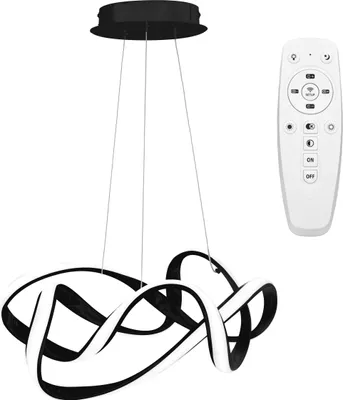 Produktbild von tooLight Pendellampe App820-Cp Modern Eve Schwarz Led + Fernbedienung 1-Lichtquelle 70 W 49X20Cm Einstellbar