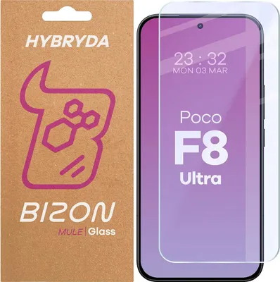 Produktbild von Flexibles Hybridglas für Xiaomi POCO F8 Ultra, Bizon Glass Mule