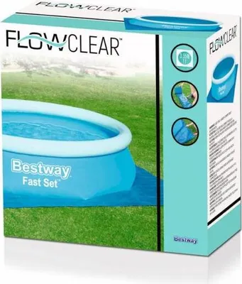 Produktbild von BESTWAY 58001 Bodenplane 335x335cm Bodenschutzplane Pool-Unterlege Bodenschutz