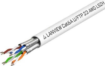 Immagine prodotto di Lanview LVN122430 Cavo di rete bianco 500 m Cat6a U/FTP (STP) (LVN122430)