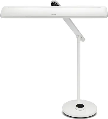 Produktbild von Philips Funktional Tischleuchte, Weiß, Metall, Schlafzimmer, Wohnzimmer, Büro, Modern, IP20, II
