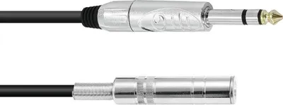 Productafbeelding van OMNITRONIC audiokabel, 6,3 stereo, 3 meter, zwart (30211678)