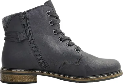 Imagen del producto de Zapatos de cordones negros para mujer de la marca Rieker, ideales para uso diario
