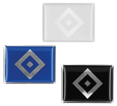 Produktbild von HSV Fanartikel HSV 3D Sticker 3er Set-Raute ohne