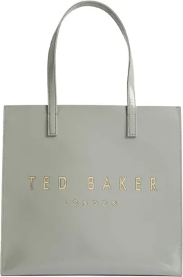 Image de Ted Baker sac shopper Crinkon Crinkle Large Icon Bag Grey vert clair