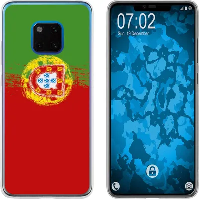 Produktbild von PhoneNatic Case kompatibel mit Huawei Mate 20 Pro Silikon-Hülle WM Portugal M8