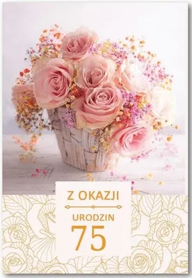 Zdjęcie produktu dla Kartka okolicznościowa Urodziny 75 - Trend