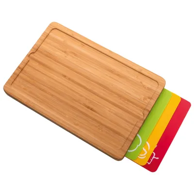 Immagine prodotto di Vanilla Season IBARAKI Set di 4 taglieri in bambù/plastica