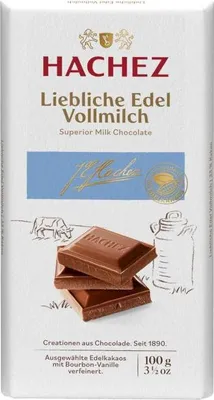 Immagine prodotto di Hachez Sweet Noble Milk Bar Cioccolato al latte delicato 100g