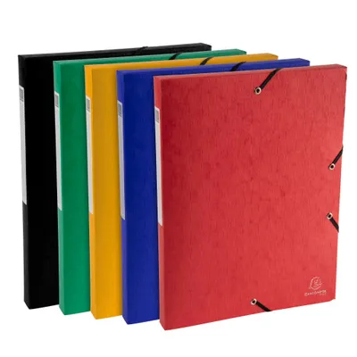 Image de Exacompta 10x Boite de classement Exabox Dos 25mm A4 Couleurs assorties 50710E