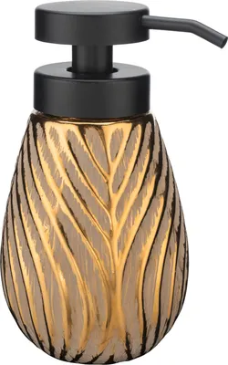 Produktbild von WENKO Keramik Seifenspender Mod. Idro Gold, schwungvolle Linien-Struktur