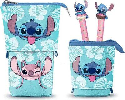 Produktbild von Lilo & Stitch Pop Up Federmäppchen mit 2 löschbaren Gelstiften