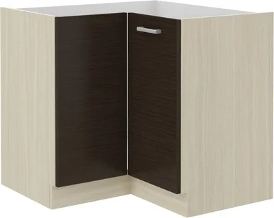 Obrázek produktu pro Dolní rohová skříňka CHRYSI - 89x89 cm, dub ferrara / legano tmavé