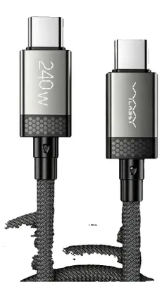 Image de Câbles de charge rapide, 5A, transfert de données 480 Mbps, 6 câbles USB-C vers USB-C, 240W, 1 mètre