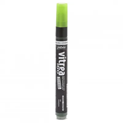 Productafbeelding van Pebeo Vitrea 160 glasverfmarker, mat anisgroen