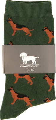 Produktbild von KRAWATTENDACKEL Hundesocken - verschiedene Motive 052 Schäferhund 36 - 40