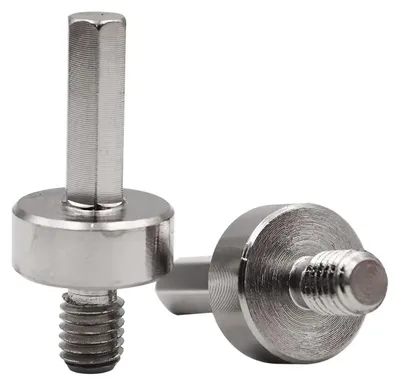 Zdjęcie produktu dla Adapter do wiertła korbowego, gwint M10 do trzpienia sześciokątnego 3/8", 2 sztuki