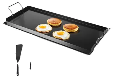 Produktbild von VEVOR Edelstahl-Grillplatte, 36x22 Zoll Universelle Flachgrill-Rechteckplatte, Gasgrill-Grillplatte für BBQ-Grill, Teppanyaki, Tragbares Familienkochgeschirr mit Griff, für Camping und Grillpartys, 812x310 mm