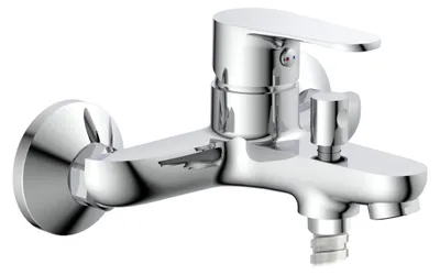 Produktbild von eisl Badewannenarmatur CLAUDIO, Mischbatterie Badewanne, Wasserhahn Bad, Wannenarmatur, Chrom