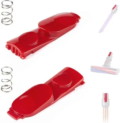 Immagine prodotto di Pulsante di ricambio per il rivestimento dell'aspirapolvere, pompa dell'aspirapolvere in due parti/gancio Cleanhead, pulsante per dispositivo di illuminazione con molla