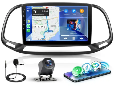 Productafbeelding van Carplay autoradio voor Fiat Doblo 2015-2021, 10,1 inch touchscreen, Android 15