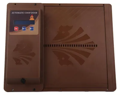 Automatische Kippenhokdeur mit Timer, Kunststoff, für Hühner (Braun)