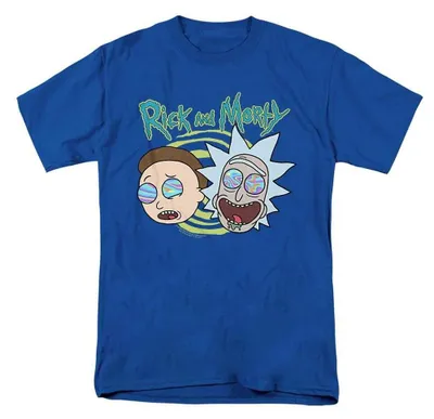 Immagine prodotto di Maglietta unisex "Blown Minds" di Rick and Morty, taglia M, colore blu reale, productTiles.product.images.aiGenerated