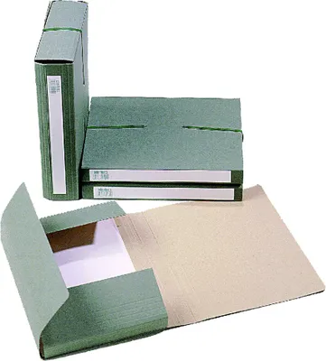 Image de extendos Boîte de rangement 1240, pour DIN A4, en carton, vert