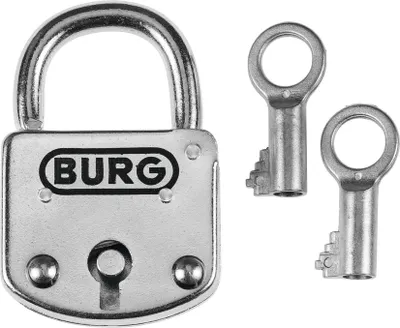 Immagine prodotto di Lucchetto Burg-Wächter 393 altezza grillo 21,5 mm spessore grillo 6,5 mm laccato nero - 393 45