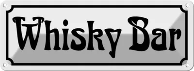 Produktbild von vianmo Blechschild 10x27 cm Whisky Bar Geburtstag Feiern Party Club Alkohol