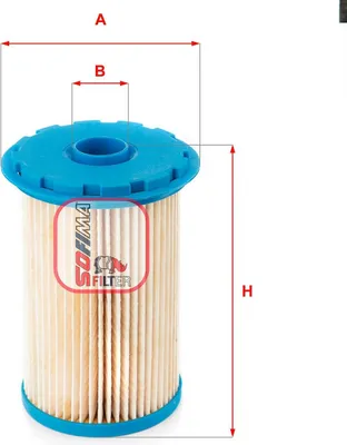 Produktbild von Kraftstofffilter SOFIMA S 0929 NC für FORD MONDEO IV Turnier (BA7) Filtereinsatz