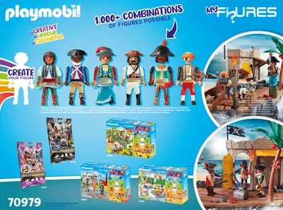 Produktbild von PLAYMOBIL myFigures 70979 My Figures: Island of the Pirates