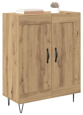 Zdjęcie produktu dla vidaXL Kredens dębowy Artisan 69,5 x 34 x 90 cm drewno kompozytowe i żelazo