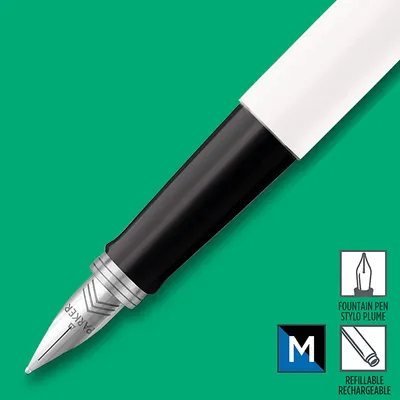 Obrázok produktu pre PARKER Füller JOTTER Originals Weiß C.C. M Bl/SW 1er Blister